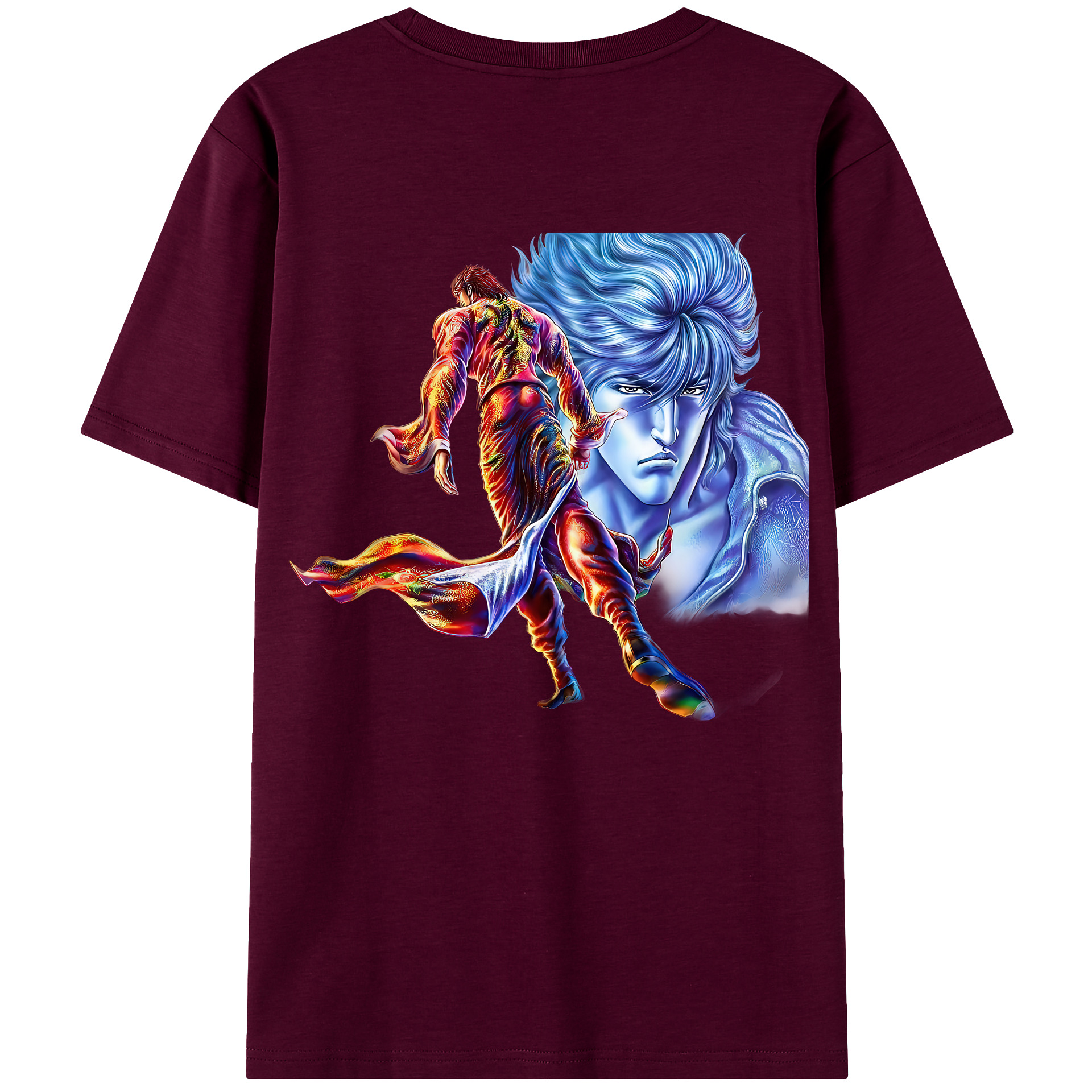（画像用） 北斗の拳 Fist of the North Star レディース半袖Tシャツ(バックプリント)